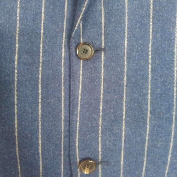 Hugo Boss Blue Pin-Striped Men's Wool Suit - Picture 3 of 8